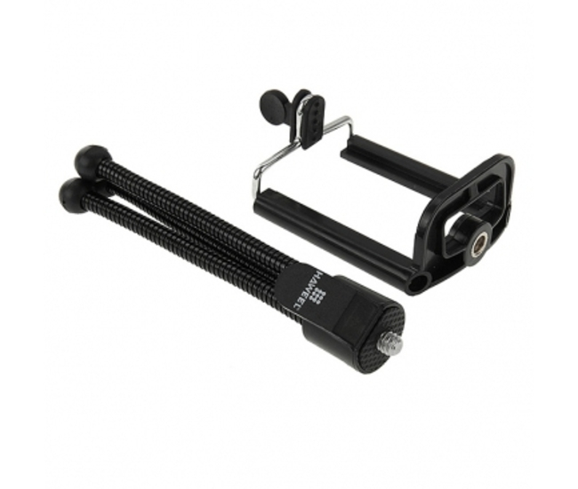 Trepied Flexibil si Reglabil pentru Telefon, Go Pro, Camera Foto sau Video, Universal Metalic, Negru, CBD CORAL BEST DEALS Negru [2]