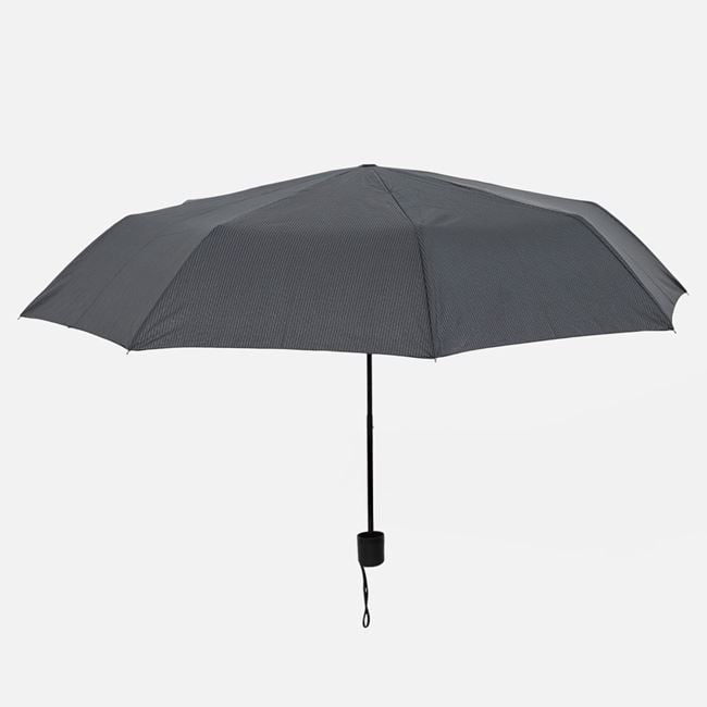 Umbrela de Ploaie Mini Gri cu Model Carouri Mici 18cm [2]