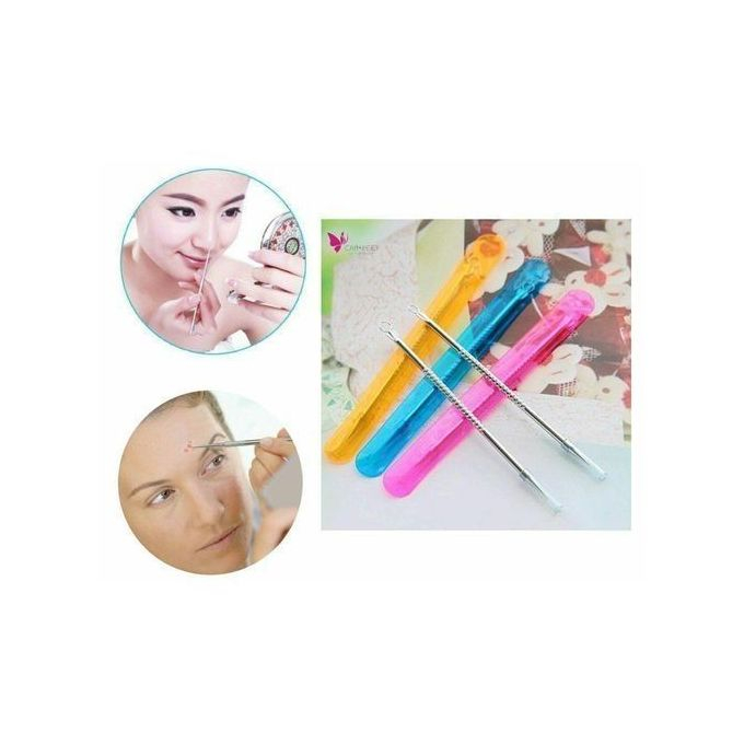 Ustensila Extractor pentru Indepartarea Punctelor Negre, Acnee si Cosuri, din Inox, Premium, CBD CORAL BEST DEALS Argintiu 1 bbl [5]