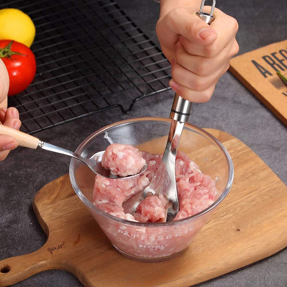 Ustensila Metalica pentru Facut Chiftelute din Carne sau Legume, 24cm, Inox Premium, CBD CORAL BEST DEALS 24 cm [6]