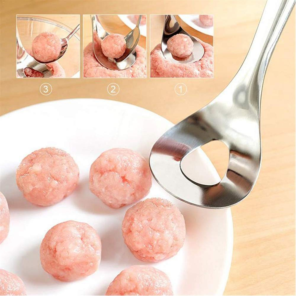 Ustensila Metalica pentru Facut Chiftelute din Carne sau Legume, 24cm, Inox Premium, CBD CORAL BEST DEALS 24 cm [7]