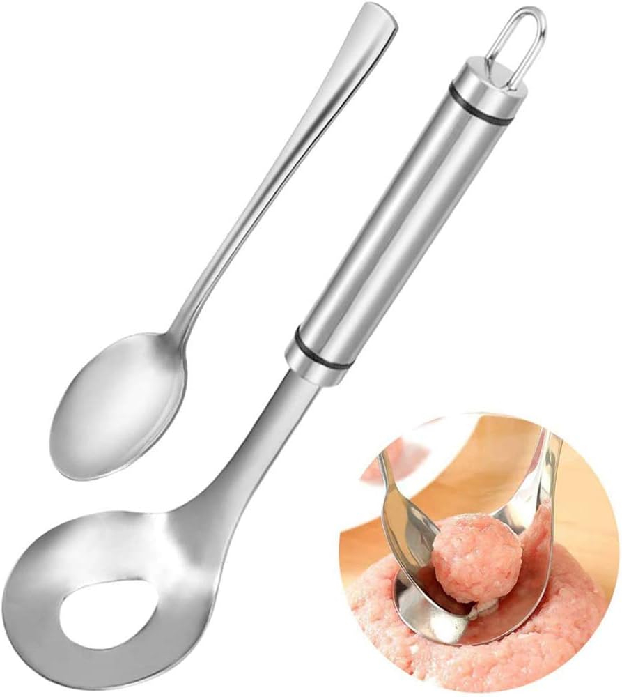 Ustensila Metalica pentru Facut Chiftelute din Carne sau Legume, 24cm, Inox Premium, CBD CORAL BEST DEALS 24 cm [10]