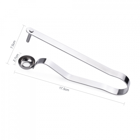 Aparat din Inox Premium pentru Scos Samburi Cirese, Visine, Masline, din Inox, 16 cm, Argintiu, CBD CORAL BEST DEALS Inox [9]