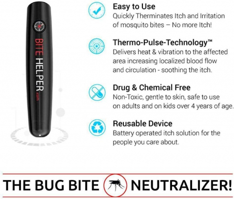 Aparat pentru Vindecarea Pielii dupa Intepaturi si Muscaturi de Tantari si Insecte, CBD CORAL BEST DEALS 16 cm [6]