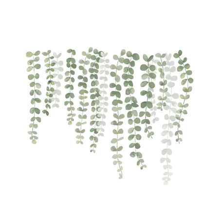 Stickere decorative autoadezive - Autocolant Decorativ pentru Multiple Suprafete, Frunze de Plante Cataratoare si Liane, 55 X 45 Cm Verde 45 Cm