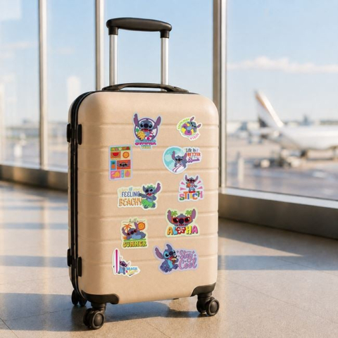 Calatorie si bagaje - Autocolante pentru Valiza cu Model Stitch – 10buc