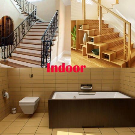 Banda Adeziva Antiderapanta, Alb-Rosu, pentru Scari/Trepte Interior/Exterior, Multisuprafete, Rezistenta la Apa, Lungime 5 m, Latime 5 cm, CBD CORAL BEST DEALS [1]