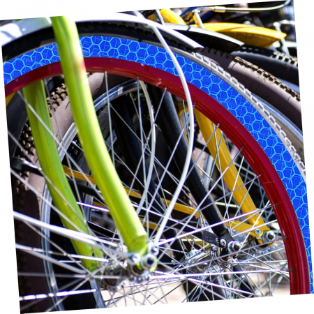 Banda Autoadeziva Fosforescenta Albastru pentru Tuning Masina, Motocicleta, pentru Decorare Bicicleta si Trotineta, pentru Semnalizare si Vizibilitate Sporita in Trafic, Adeziv Puternic si Rezistent,  [8]