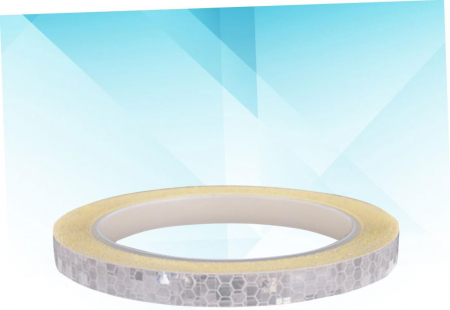 Banda Autoadeziva Reflectorizanta Alb pentru Tuning Masina, Motocicleta, pentru Decorare Bicicleta si Trotineta, pentru Semnalizare si Vizibilitate Sporita in Trafic, Adeziv Puternic si Rezistent, 800 [5]