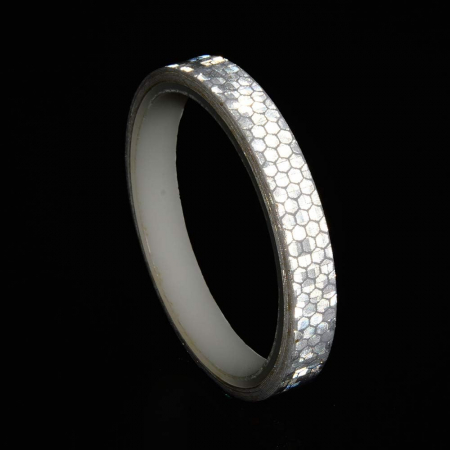 Banda Autoadeziva Reflectorizanta Alb pentru Tuning Masina, Motocicleta, pentru Decorare Bicicleta si Trotineta, pentru Semnalizare si Vizibilitate Sporita in Trafic, Adeziv Puternic si Rezistent, 800 [12]