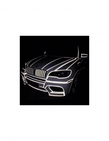 Banda Autoadeziva Reflectorizanta Alb pentru Tuning Masina, Motocicleta, pentru Decorare Bicicleta si Trotineta, pentru Semnalizare si Vizibilitate Sporita in Trafic, Adeziv Puternic si Rezistent, 800 [9]