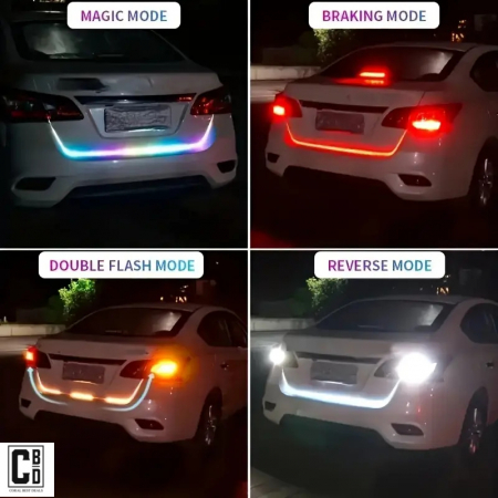 Banda LED Auto Activa 5 in 1 pentru Portbagaj: Semnalizare Dinamica, Stop, Avarie, Marsarier si Pozitie - 120 cm, CBD CORAL BEST DEALS [9]