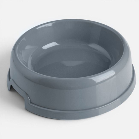 Accesorii pentru animale - Bol din Plastic Gri 1L