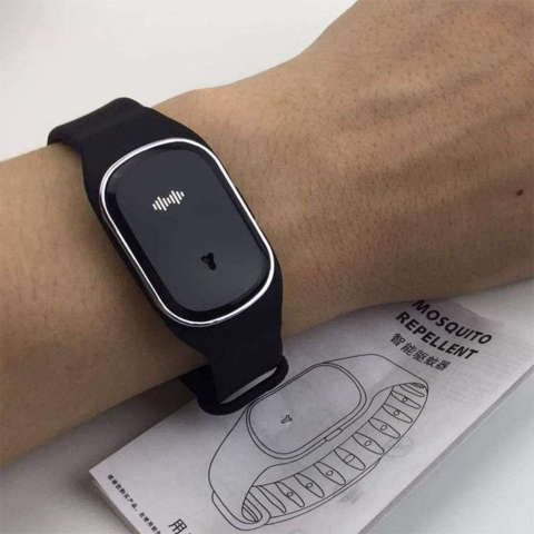 Bratara Tip Ceas cu Ultrasunete pentru Indepartarea Insectelor si Protectie Impotriva Tantarilor, Unisex Premium, Negru, CBD CORAL BEST DEALS Negru [4]