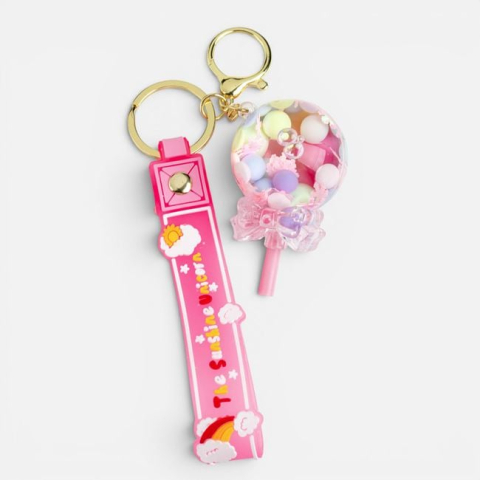 Moda si accesorii - Breloc Charm Acadea cu Mâner 6 cm din acrilic