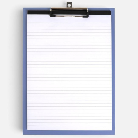 Hartie, caiete si articole de birou - Clipboard A4 Albastru cu Fluturi