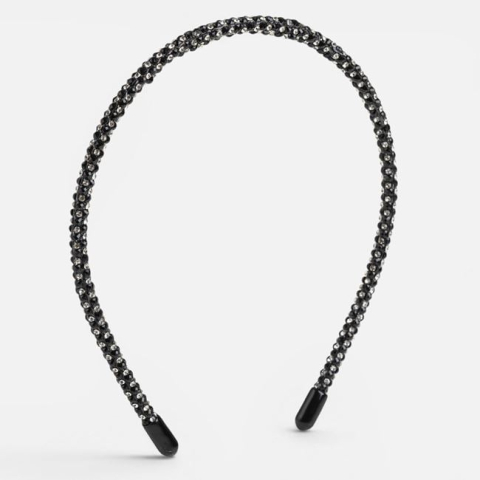 Moda si accesorii - Coroniță Păr Neagră cu Strasuri pentru Femei