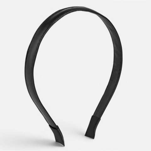 Moda si accesorii - Coroniță Păr Neagră Plata din PU pentru Femei