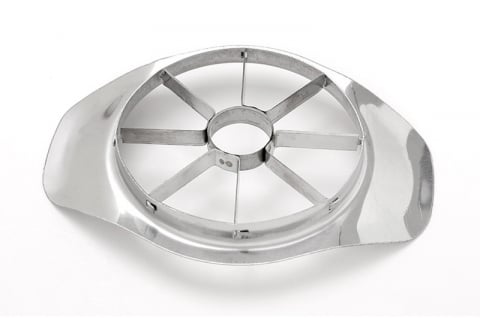 Feliatoare manuale - Cutit Feliator Fructe in 8 Felii Egale, pentru Taiat Mere si Pere, din Inox, Premium, Argintiu, Universal, CBD CORAL BEST DEALS