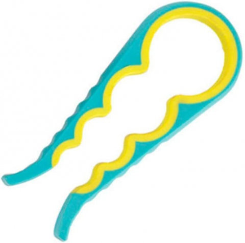 Desfacatoare conserve - Desfacator Universal pentru Capace de Sticle si Borcane, 4 Marimi Universale, Plastic Pvc, Albastru, Cbd Coral Best Deals Albastru