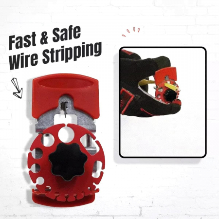 Clesti si patenti - Dispozitiv Pentru Dezizolare Cabluri Electrice, cu 14 Dimensiuni, Universal, 4 Lame de Rezerva, CBD CORAL BEST DEALS