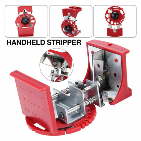 Dispozitiv Pentru Dezizolare Cabluri Electrice, cu 14 Dimensiuni, Universal, 4 Lame de Rezerva, CBD CORAL BEST DEALS [14]