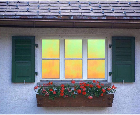 Folie Autoadeziva Pentru Geam Cu Protectie Solara UV, Blue Neon, Model Cameleon Holografic Albastru, Calitate Premium, Dimensiune 200 x 60 cm CBD CORAL BEST DEALS [4]