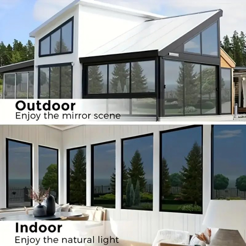 folie autoadezivă geam, protecție solară UV, folie geam efect oglindă, folie neagră pentru geam, folie geam 200x70 cm, folie intimitate geam, folie geam protecție UV, folie geam autoadezivă neagră, folie fereastră oglindă, folie geam calitate premium [5]