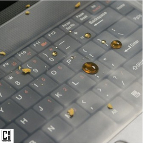 Folie de Protectie pentru Tastatura Laptop, din Silicon Transparent, Reutilizabila, Dimensiune Universala, Cbd Coral Best Deals [8]