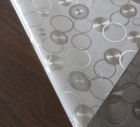 Folii decorative pentru geam - Folie geam privacy 200 x 60 cm, model Disc , pentru casă și birou