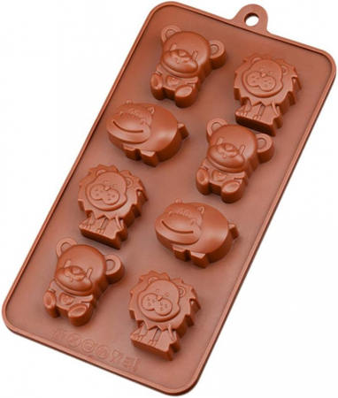 Forma din Silicon, Model Animale Salbatice pentru Ciocolata de Casa, Bomboane, Jeleuri sau Cuburi de Gheata, CBD CORAL BEST DEALS [3]