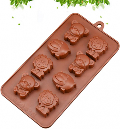 Forma din Silicon, Model Animale Salbatice pentru Ciocolata de Casa, Bomboane, Jeleuri sau Cuburi de Gheata, CBD CORAL BEST DEALS [2]