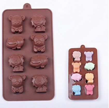 Forma din Silicon, Model Animale Salbatice pentru Ciocolata de Casa, Bomboane, Jeleuri sau Cuburi de Gheata, CBD CORAL BEST DEALS [10]