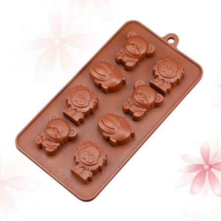 Forma din Silicon, Model Animale Salbatice pentru Ciocolata de Casa, Bomboane, Jeleuri sau Cuburi de Gheata, CBD CORAL BEST DEALS [4]