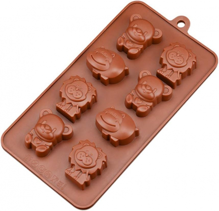 Forma din Silicon, Model Animale Salbatice pentru Ciocolata de Casa, Bomboane, Jeleuri sau Cuburi de Gheata, CBD CORAL BEST DEALS [7]