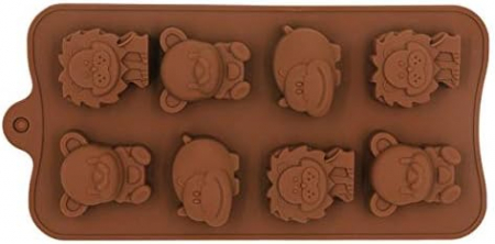 Forma din Silicon, Model Animale Salbatice pentru Ciocolata de Casa, Bomboane, Jeleuri sau Cuburi de Gheata, CBD CORAL BEST DEALS [9]