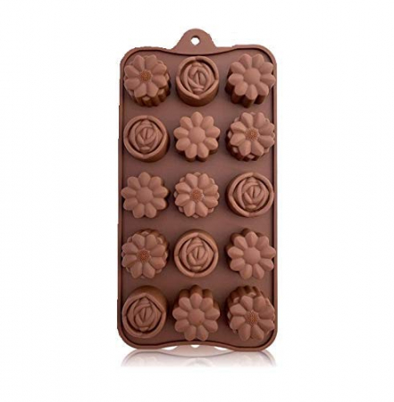 Forma din Silicon, Model Flori Salbatice pentru Ciocolata de Casa, Bomboane, Jeleuri sau Cuburi de Gheata, CBD CORAL BEST DEALS [12]