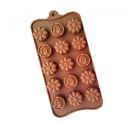 Forma din Silicon, Model Flori Salbatice pentru Ciocolata de Casa, Bomboane, Jeleuri sau Cuburi de Gheata, CBD CORAL BEST DEALS [5]