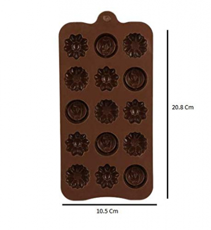 Forma din Silicon, Model Flori Salbatice pentru Ciocolata de Casa, Bomboane, Jeleuri sau Cuburi de Gheata, CBD CORAL BEST DEALS [9]