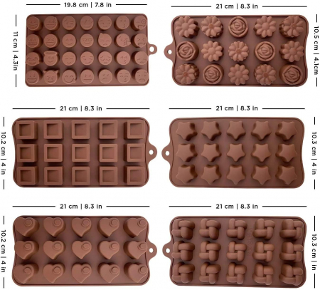 Forma din Silicon, Model Flori Salbatice pentru Ciocolata de Casa, Bomboane, Jeleuri sau Cuburi de Gheata, CBD CORAL BEST DEALS [10]