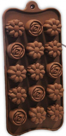 Forma din Silicon, Model Flori Salbatice pentru Ciocolata de Casa, Bomboane, Jeleuri sau Cuburi de Gheata, CBD CORAL BEST DEALS [6]