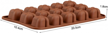 Forma din Silicon, Model Forma Impletita pentru Ciocolata de Casa, Bomboane, Jeleuri sau Cuburi de Gheata, CBD CORAL BEST DEALS [3]