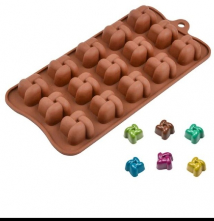Forma din Silicon, Model Forma Impletita pentru Ciocolata de Casa, Bomboane, Jeleuri sau Cuburi de Gheata, CBD CORAL BEST DEALS [1]