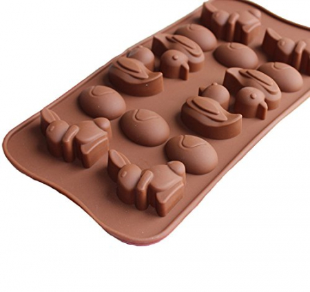 Forma din Silicon, Model Iepurasi pentru Ciocolata de Casa, Bomboane, Jeleuri sau Cuburi de Gheata, CBD CORAL BEST DEALS [4]