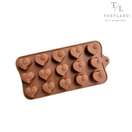 Forma din Silicon, Model Inima pentru Ciocolata de Casa, Bomboane, Jeleuri sau Cuburi de Gheata, CBD CORAL BEST DEALS [5]