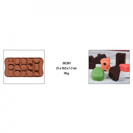 Forma din Silicon, Model Simboluri pentru Ciocolata de Casa, Bomboane, Jeleuri sau Cuburi de Gheata, CBD CORAL BEST DEALS [1]