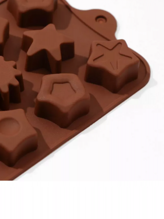 Forma din Silicon, Model Stelute Diferite Forme pentru Ciocolata de Casa, Bomboane, Jeleuri sau Cuburi de Gheata, CBD CORAL BEST DEALS [5]