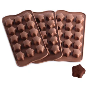 Forma din Silicon, Model Stelute pentru Ciocolata de Casa, Bomboane, Jeleuri sau Cuburi de Gheata, CBD CORAL BEST DEALS [10]