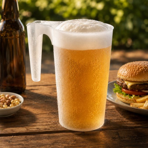 Articole pentru petreceri - Halbă Bere Frosty din Plastic 1 L