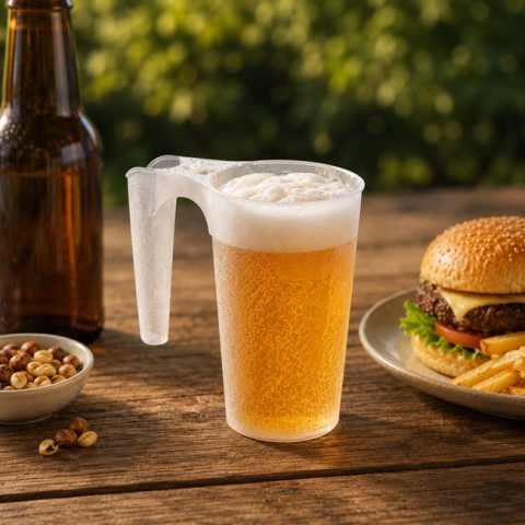 Articole pentru petreceri - Halbă Bere Frosty din Plastic 500 ml